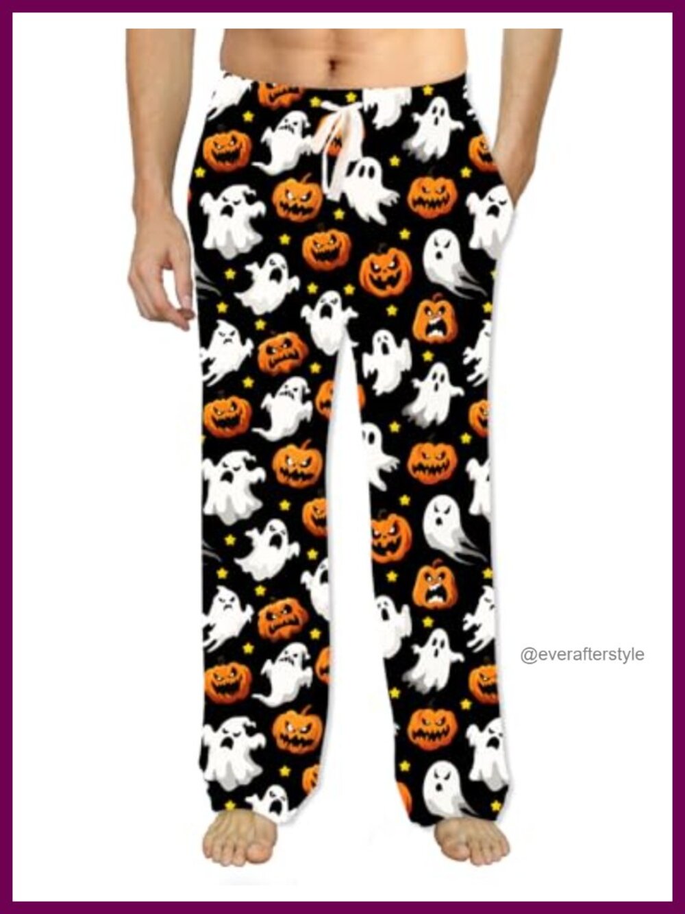 Mens Christmas Pajama Pants Holiday Lounge PJs with Pockets Lightweight